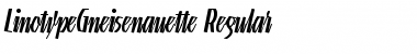 LTGneisenauette Regular Regular Font