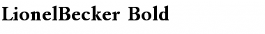 LionelBecker Bold Font