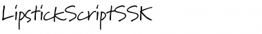LipstickScriptSSK Font
