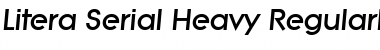 Litera-Serial-Heavy RegularItalic