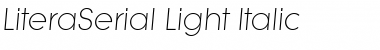 LiteraSerial-Light Italic