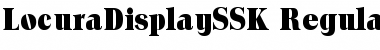 LocuraDisplaySSK Regular Font