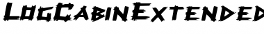 LogCabinExtended Oblique Font