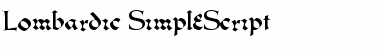 Lombardic SimpleScript Regular Font
