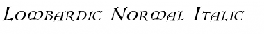Lombardic-Normal Italic Font