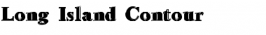 Long Island Contour Regular Font