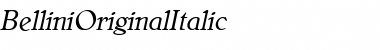 BelliniOriginalItalic Font
