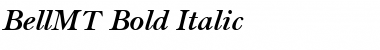 BellMT BoldItalic Font