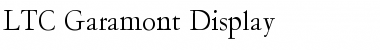 LTC Garamont Display Font