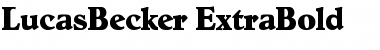 LucasBecker-ExtraBold Font