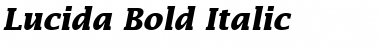 Lucida BoldItalic Font