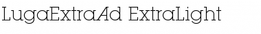 LugaExtraAd ExtraLight Font