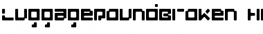 LuggageRoundBroken Heavy Font