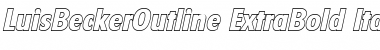 LuisBeckerOutline-ExtraBold Italic