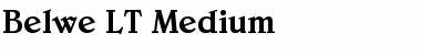 Belwe LT Medium Font