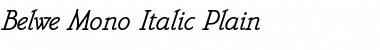 Belwe Mono Italic Font