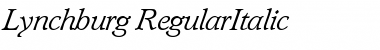 Lynchburg RegularItalic