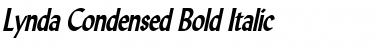 Lynda Condensed Bold Italic