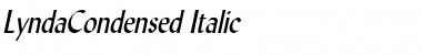 LyndaCondensed Italic Font