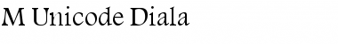 M Unicode Diala Font