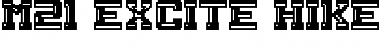 M21_EXCITE HIKE Font