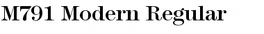 M791-Modern Regular Font