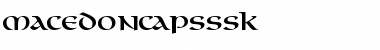 MacedonCapsSSK Regular Font