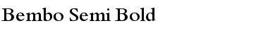 Bembo Semi Bold Font