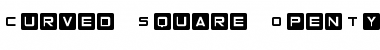 Curved Square Regular Font