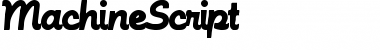 MachineScript Font
