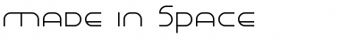 Made in Space Font