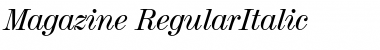 Magazine RegularItalic Font