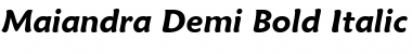 Download Maiandra Demi Bold Italic GD Font