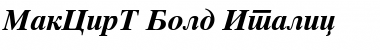 MakCirT Bold Italic Font