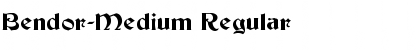 Bendor-Medium Regular Font