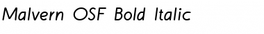 Malvern OSF Bold Italic Font