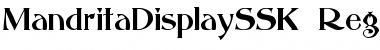 MandritaDisplaySSK Font