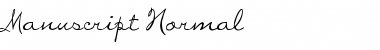 Manuscript Normal Font