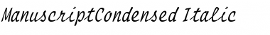 ManuscriptCondensed Font