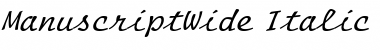ManuscriptWide Font
