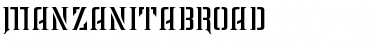 ManzanitaBroad Font