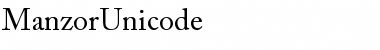 Manzor Unicode Font