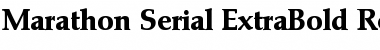 Marathon-Serial-ExtraBold Regular Font