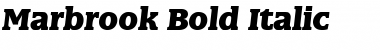 Marbrook BQ Bold Italic