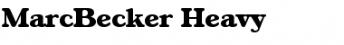 MarcBecker-Heavy Font