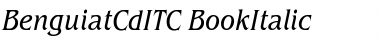 BenguiatCdITC Italic Font
