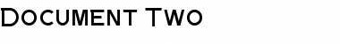 Document Two Regular Font