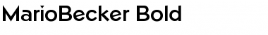 MarioBecker Font