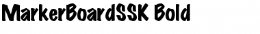 MarkerBoardSSK Font