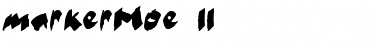 markerMoe II Font